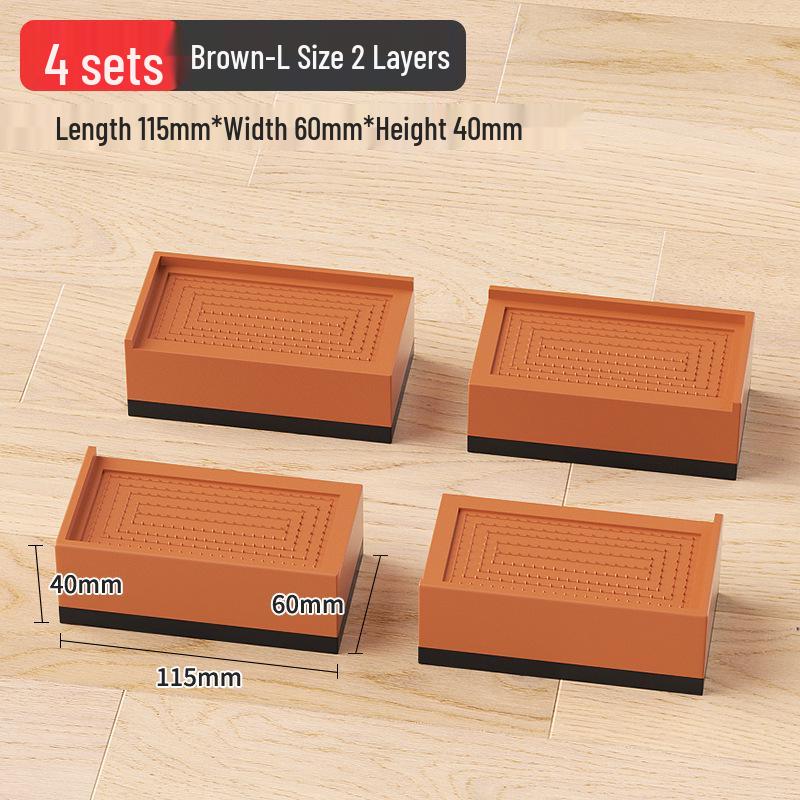 Universal Furniture Heightening Pads: Nail-Free, Stable, Moisture-Proof for Tables & Chairs
