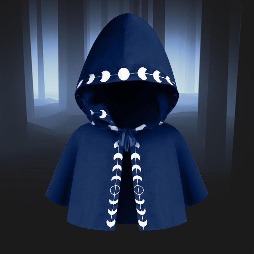 Gothic Hooded Cape for Halloween Cosplay and Role Playing