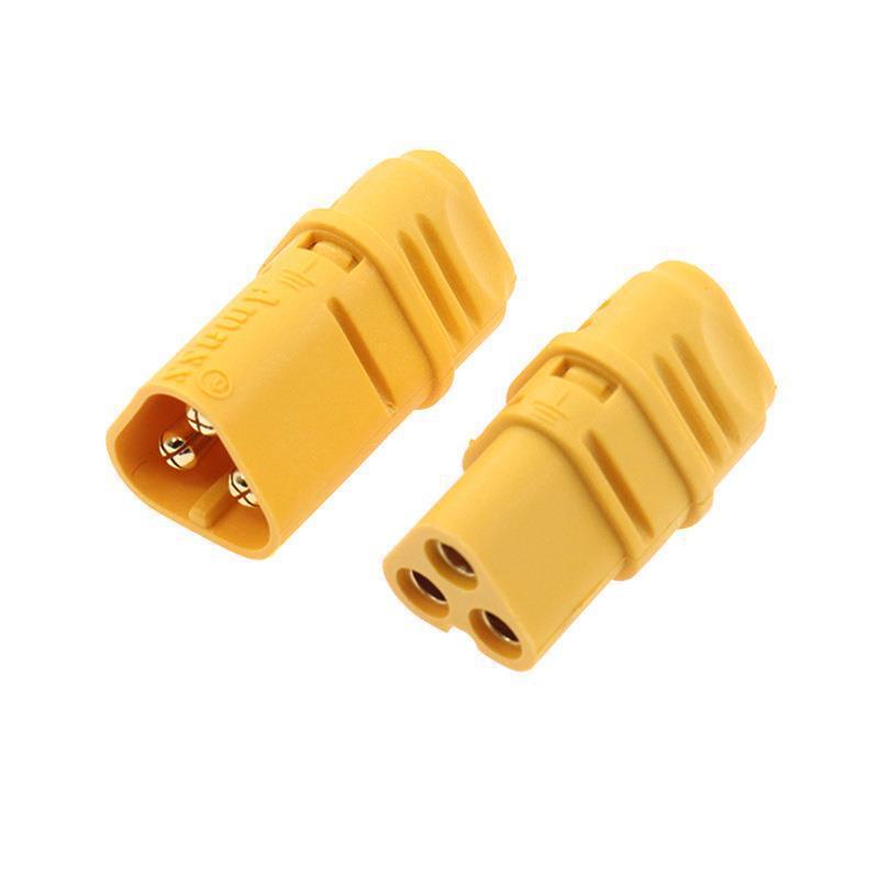 Amass MT30-M/F Model Aircraft Connector Set: Male & Female Heads with Low-Loss Sheath, Three-Core Design
