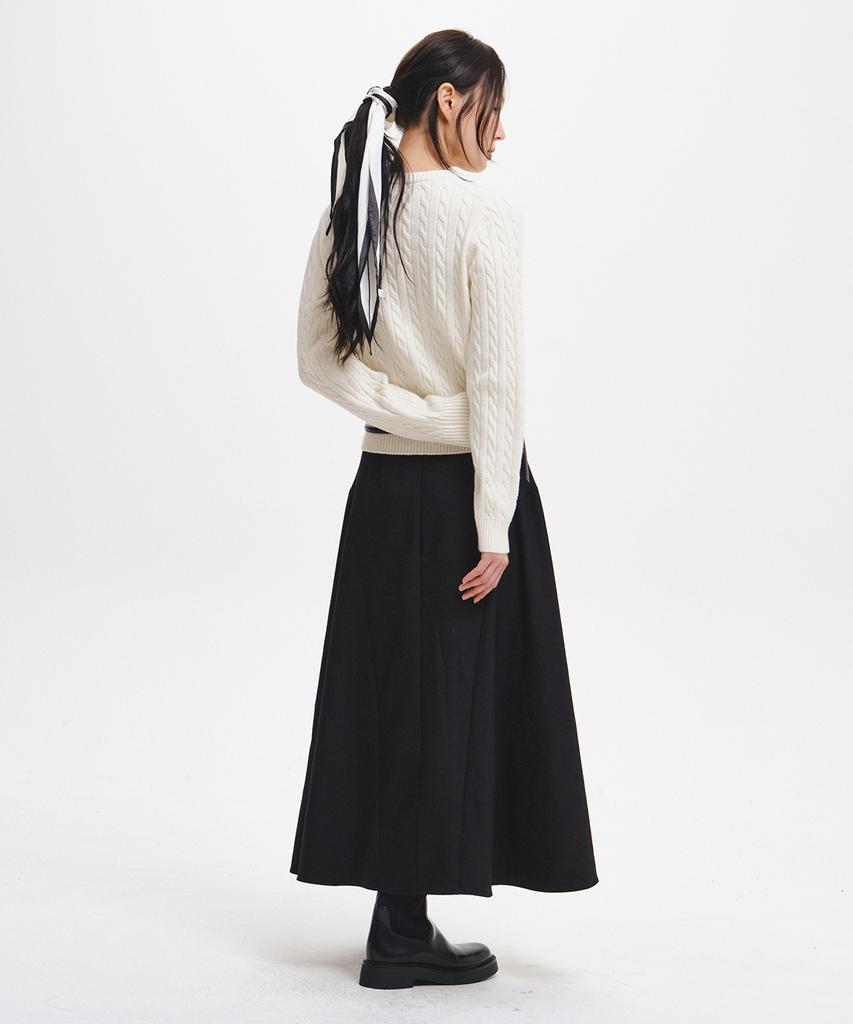 GENERALIDEA Wool Cable Crew Neck Pullover [Cream] / Gf7Lkp527