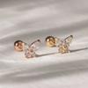 JEWNEL 14K Mini Bold Butterfly Piercing Earrings