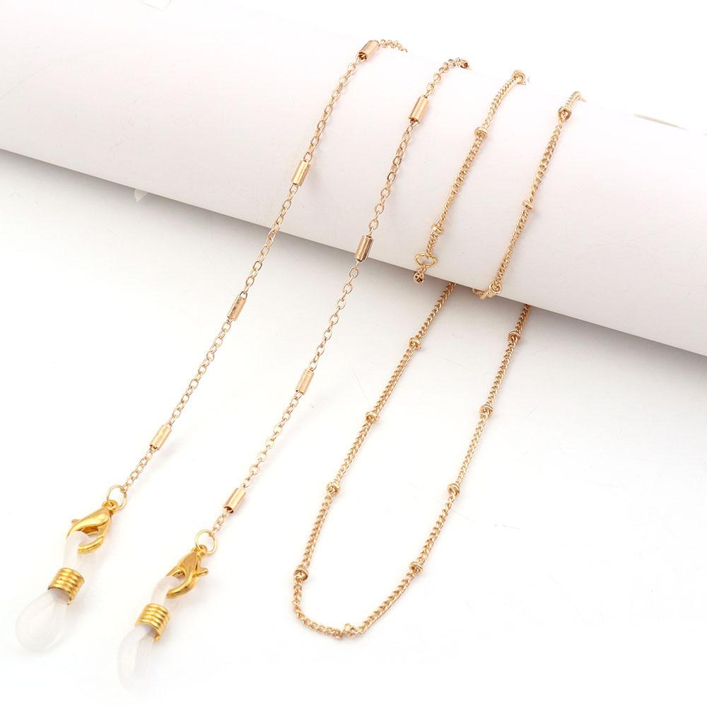 Modische Metall Brillen Kette Sonnenbrillen Lese Brillen Kette Perlen Brillen Kette Anti-Verlust Brillen Lanyard Kette Damen Brillen Kette