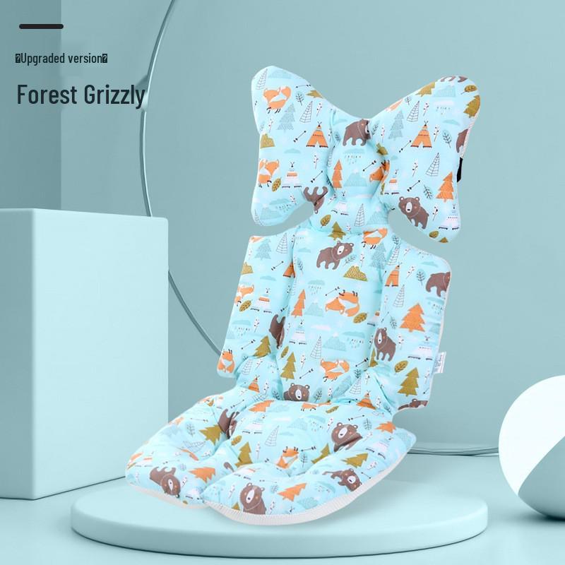 Korean Style Reversible Cotton Baby Stroller and High Chair Cushion