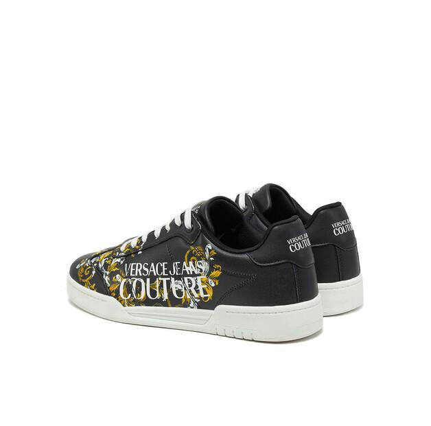 Мужские кроссовки Versace Jeans Couture 78ya3sd1 чёрные