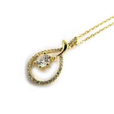 [M8883] – Vergoldete Halskette „Goddess“ aus Weißgold