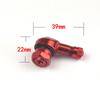 1 Pair Universal Motorcycle Wheel Tire Valves Stem Cap Air Tire Cover 90 Degree 17mm CNC Aluminum Tubeless Valve Stems 10 Color