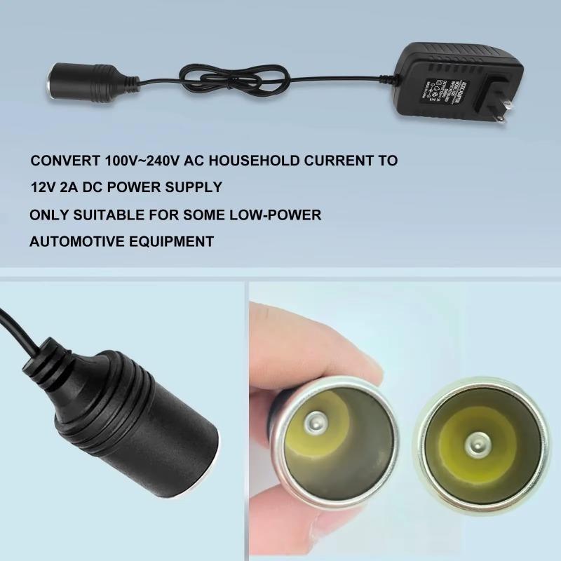 AC 110V/220V DC 12V 2A for Car Cigarette Lighter Power Adapter Socket 220V To 12 V Volt Charger Converter Home Parts US/EU/UK/AU