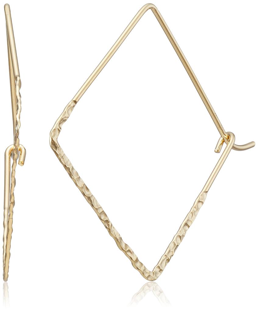 Bloom K14 Square Hoop Gold-Filled Earrings, 0202-1922-0013-0000