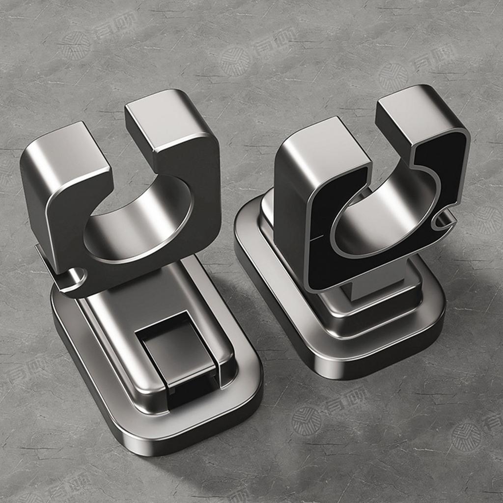 Elegant Sturdy Plastic Adhesive Wall Mounted Hair Dryer Holders for Easy Installation and Removal In Bathrooms