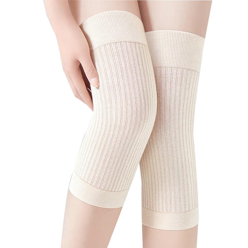 

Летние тонкие шелковые наколенники для женщин в помещениях с кондиционером Теплые и дышащие для холодных ног и противоскользящие защитные накладки для пожилых людей XL