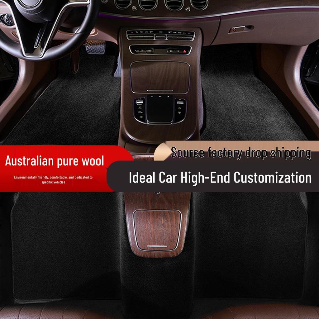 Australian Pure Wool Car Mats, Custom-Fit, Eco-Friendly, Odorless, Full Set for Premium Interior Upgrade