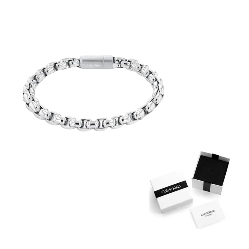 Calvin Klein Gold Plated Steel Niche, Individual, Street, Trendy, Versatile, Bracelet Men's 35000053