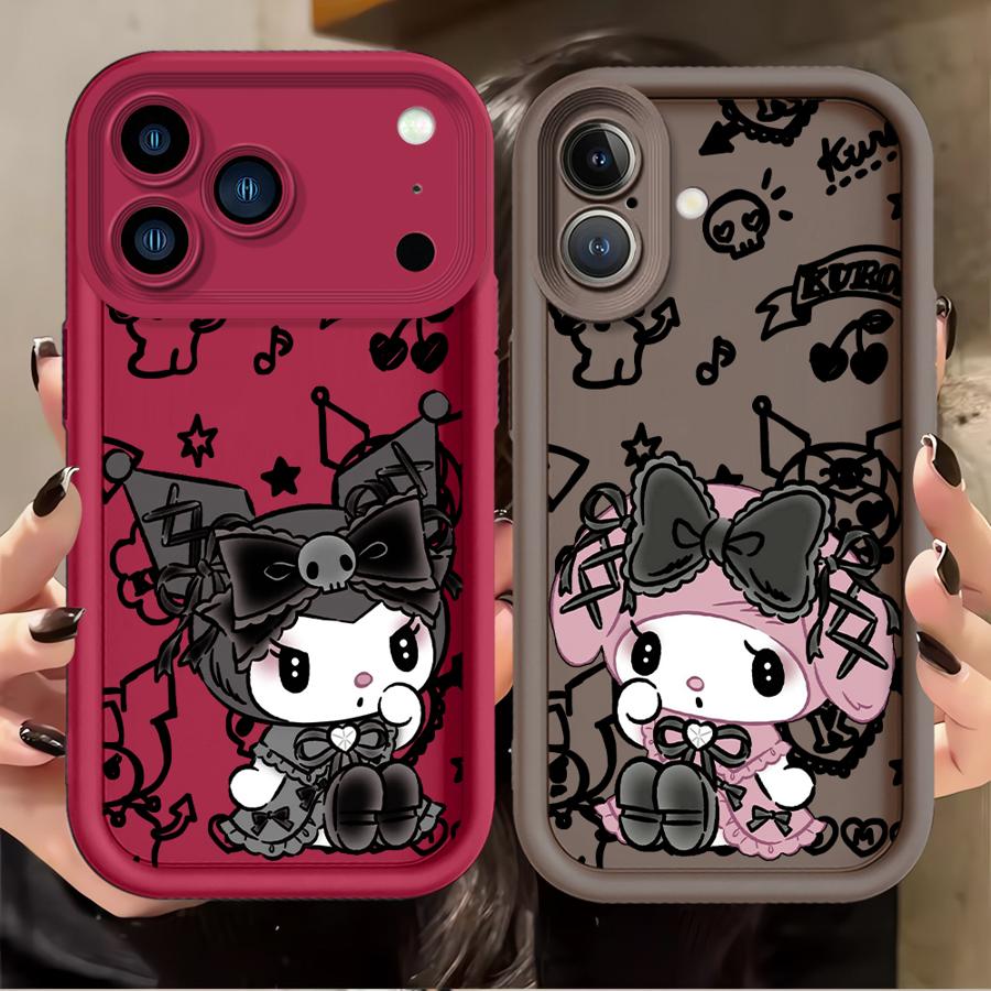 Phone Cover Case for Apple iPhone 17 Pro Max 14 Plus 12 Air XS 16 15 11 16e XR 13 Mini Sanrio Cool Kuromi