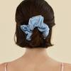 2DREAMERS Flowing Grid Silk Scrunchie