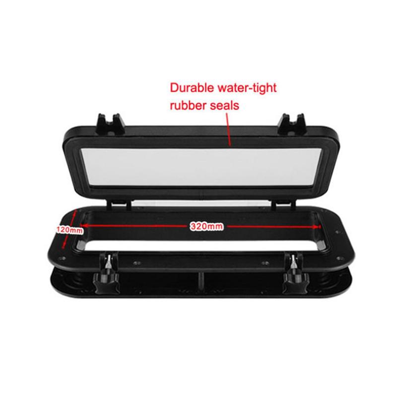Yacht Marine Boat Portholes Decorative RV Skylights Watertight Rectangular Windows Boat Windows