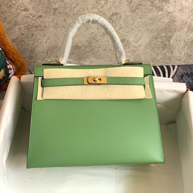 Halbhandgefertigt Leder KL Tasche zweite Generation Palmenmuster tragbar Schulter Umhängetasche Damen Pendeln 25cm leichter Luxus