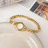 GEDI Vintage Women Watch Minimalist Gold Bracelet Ladies Watch Elegant Casual Small Round Quartz Wristwatch for Girlfriend