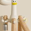 Gifts Punch-free Cartoon Duck Hook Six-claw Suction Cup Rice Spoon Spatula Pot Hook Rotating Kitchen Rack