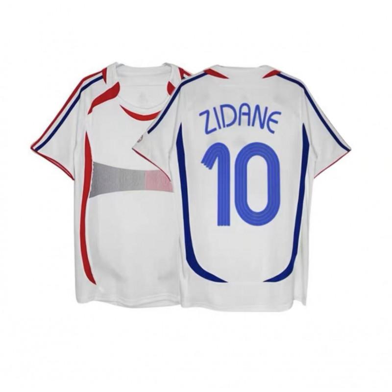 Vintage Football Jersey Zidane Atletico Madrid Ronaldo Ronaldinho AC Santos Roma Retro Soccer Shirt Unisex