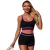 Damen Badeanzug Unifarben Sport Badehose Sexy Bikini Anzug Strandmode Mehrfarbig
