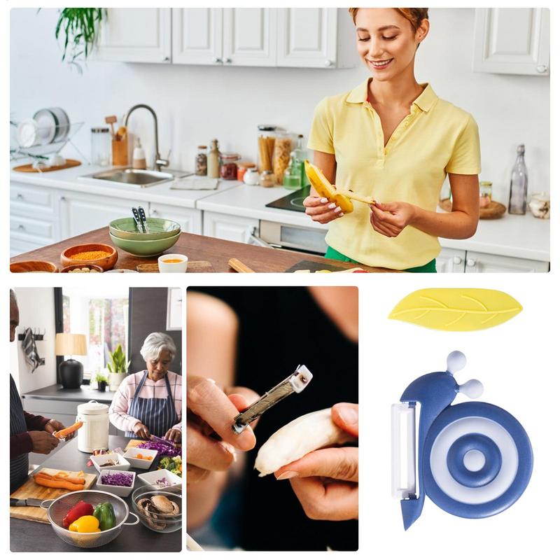 MultipleFunction Kitchen Peeler Manual Snail-Shaped Carrot Peeler Non-Slip Handle Ceramic PotatoApple Peeler Fruit Peeling Tool