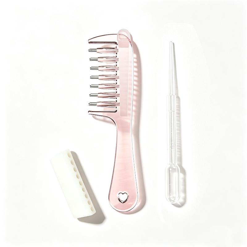 1 Set Refillable Oil Hair Care Comb Essential Oil Infusion Hair Comb Scalp Massage Applicator Brush For Hair Growth Treatment