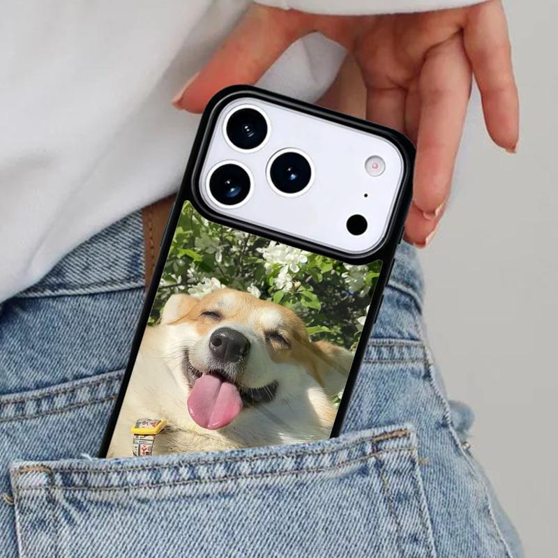 Corgi Funny Puppy Phone Case for iPhone 16e 15 14 13 12 17 Pro Max Plus Air 17pro Cover Coque