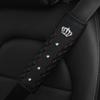 1PC Car seat belt shoulder protector with advanced texture and diamond inlaid crown seat belt protector universal