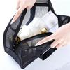 Mesh Shower Bag Breathable Toiletry Wash Bag Portable Handheld Cosmetic Organizer For Gym Swimming Travel Men Daily Use