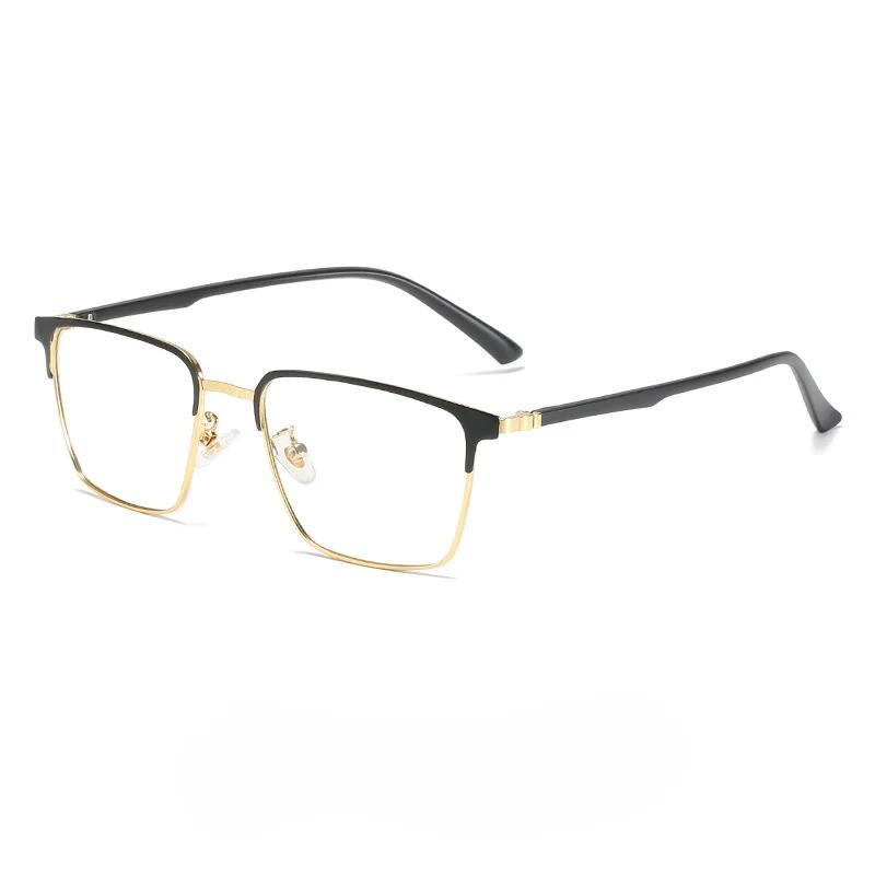 Photochromic Glasses Blue Light Resistant Glasses Men'S Half Frame Business Glasses Women'S Finished Computer Glasses