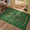Retro Artistic Floral Bird Pattern Area Rug Boho Ethnic Style Entrance Doormat Bedroom Living Room Kitchen Decor Carpet