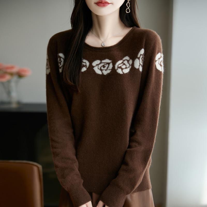 2025 Spring Floral Knit Sweater - Slimming, Comfortable, Stylish Base Layer