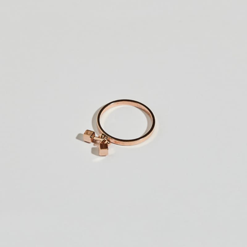 BONAFIDE JEWELRY Cross Ball-Up Ring
