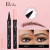 Natural Eyebrow Fork Pencil Waterproof Eyebrow Tattoo Pen Long-lasting Ultra-fine Bristle Pencil, 1 Pcs, No. 04 Black