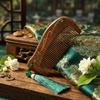Vintage Wooden Hair Comb Carved Wide Tooth Comb Boutique Sandalwood Hair Brush  Straight Hair