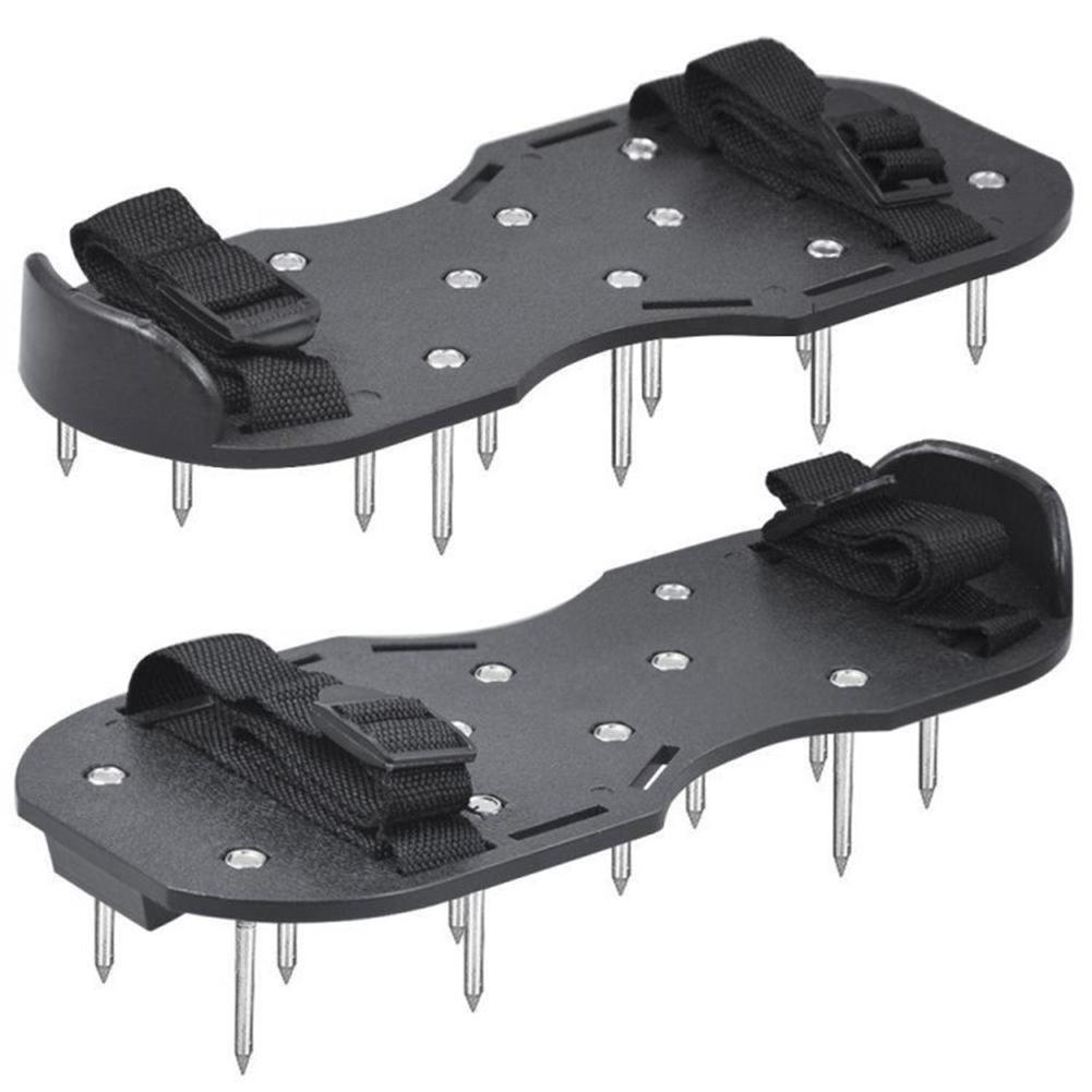 Garden Aerator Sandals for Aerating Lawn Soil Shoes Gardening Walking Aerator Nail Shoes Lawn Aerator Shoes with AdjustableStrap