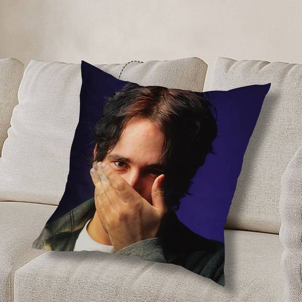 J-Jeff Buckley Grace COOL Pillow Case Anti-dustmite Pillowcase Invisible zipper silky short plush Sofa cushion cover