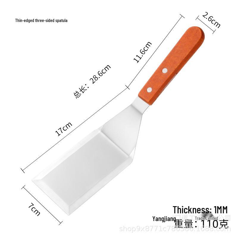 Stainless Steel Spatula Set: Kitchen, Hamburger, Frying, Teppanyaki, and Barbecue Tools