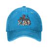Washed Baseball Cap Title Fights  Summer Hip Hop Hats For Unisex-Teens  Classic Running Hippie Sun Baseball Caps