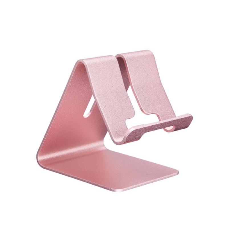 Aluminum Alloy Desktop Mobile Phone Holder Bracket Can Print Corporate Logo Metal Lazy Mobile Phone Tablet Universal Mobile Phone Holder