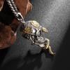 Hot Skull Snake Wrapped Necklace Personality Dark Hip-hop Hipster Accessories Brand Skull Pendant Brainless.