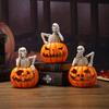 Creative Halloween Jack-o-lanterns Ornament Party Funny Atmosphere Decoration Props Ghost Festival Skull Resin Crafts