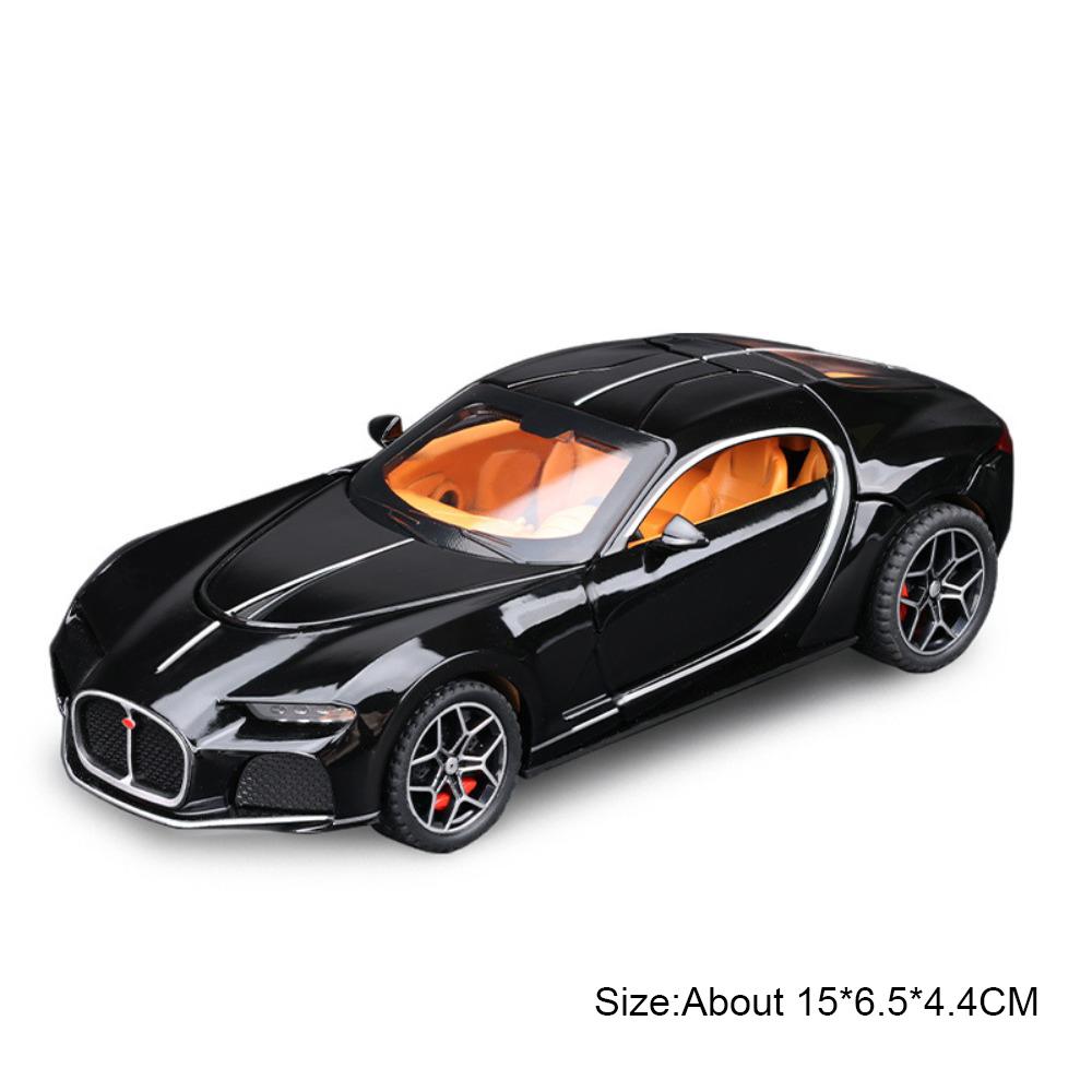 1:32 Scale Atlantic Tourbillon Car Model Toy Exquisite Interior Metal Body Rubber Tires Supercars Boys Home Decoration Gifts