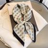 Elegant Floral Scarf for Lady Fashion Square Silk Neck Kerchief Bandana Foulard Soft Hairbands Women  New Bufanda