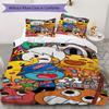 Amazing World Gumball Pattern Bedding uilt Set uilt Cover Pillowcase Home Decoration Birthday Gift (1 * duvet cover + 2 * pillowcase without core)196