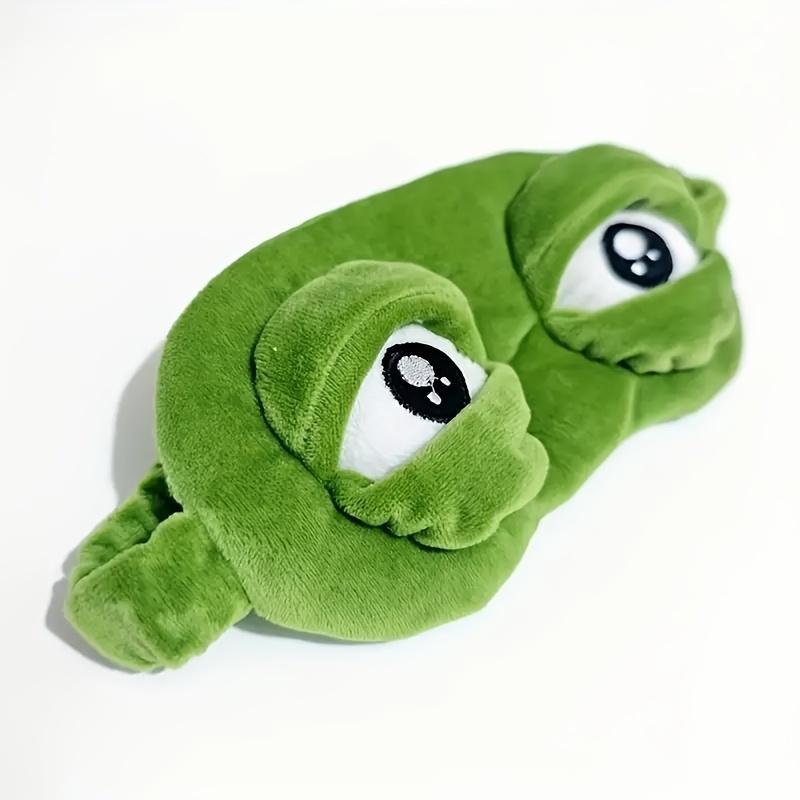 Maschera per Occhi a Rana Triste 3D per Dormire, Morbida Confortevole Mascherina da Viaggio, Unisex Adulti Bambini Blocca Luce Mascherina Occhi Design Portatile