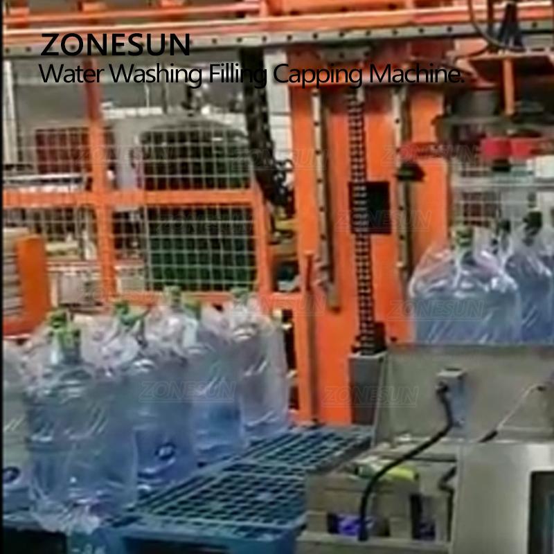 ZONESUN ZS-AFMW 900 BPH 5 Gallons PET Bottled Water Filling Machine Sealing Packaging Line Mass Production Manufacture