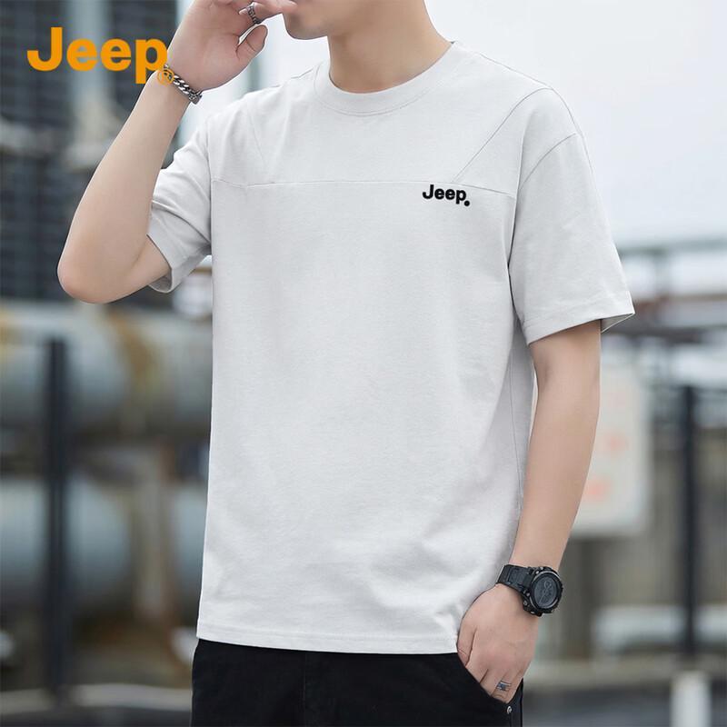 Jeep Herren locker geschnittenes Rundhals-Kurzarm-T-Shirt