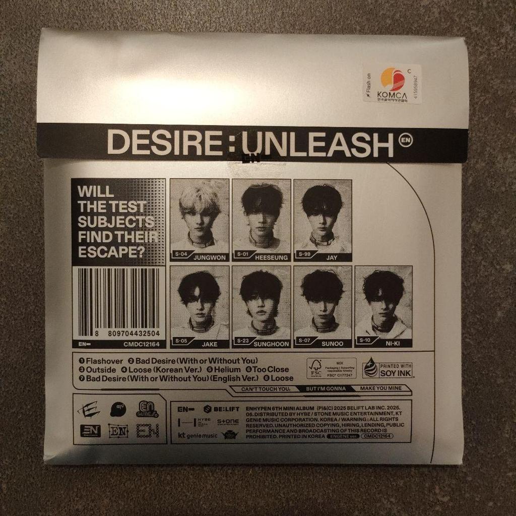 [USED] ENHYPEN Album DESIRE: UNLEASH Heeseung Version