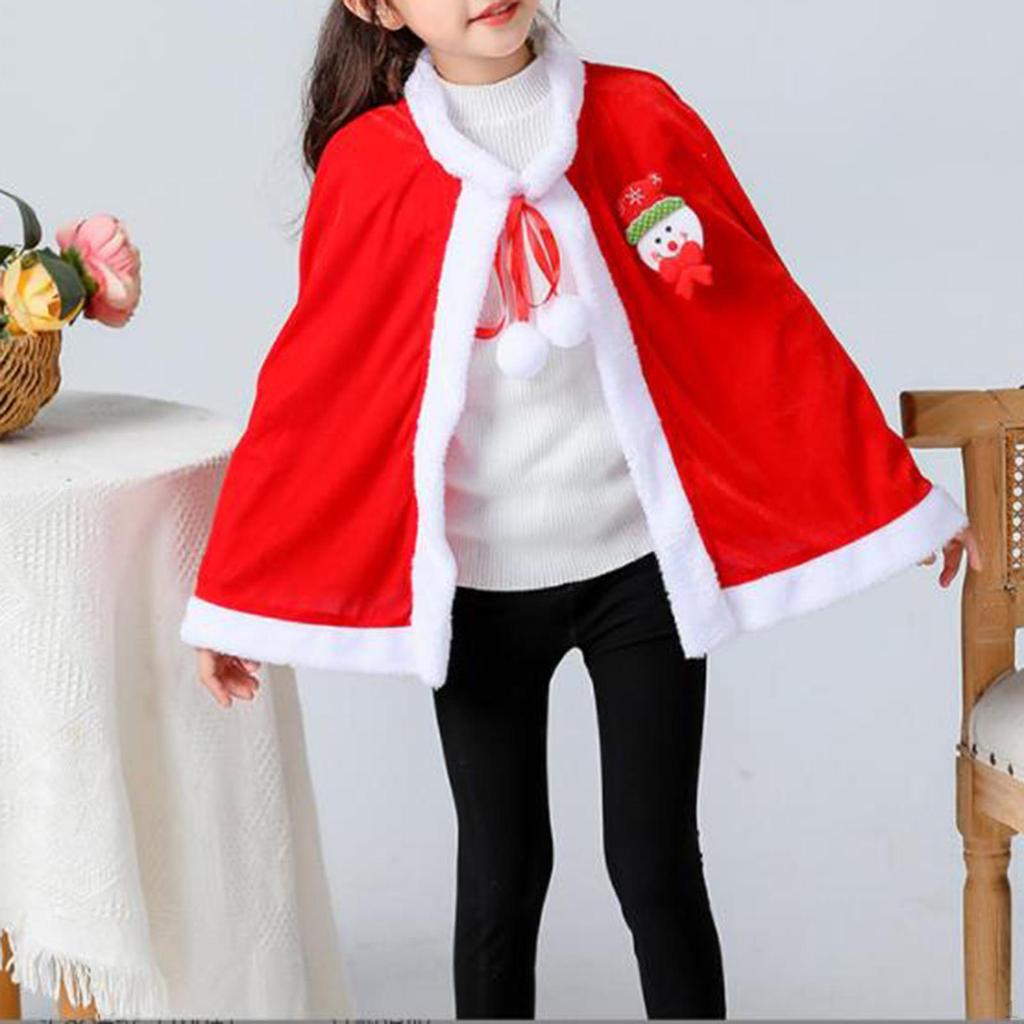 Capa de Natal Infantil, Cachecol Fantasia, Capa Cachecol Leve e Vestível para